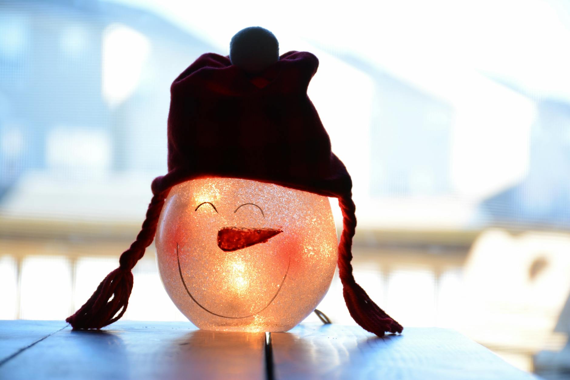 snowman head decor